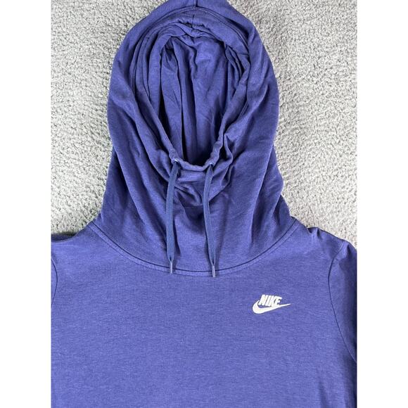Nike Sweater Womens Small Purple Hoodie Funnel Neck Long Sleeve Athletic Running - Picture 2 of 10